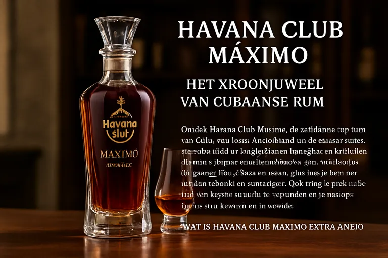 Havana club máximo: het kroonjuweel van cubaanse rum in een iconische decanter