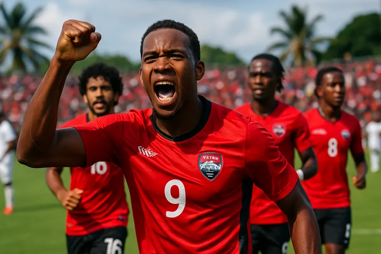 Soca warriors van Trinidad en tobago laten het internationale voetbal sprankelen