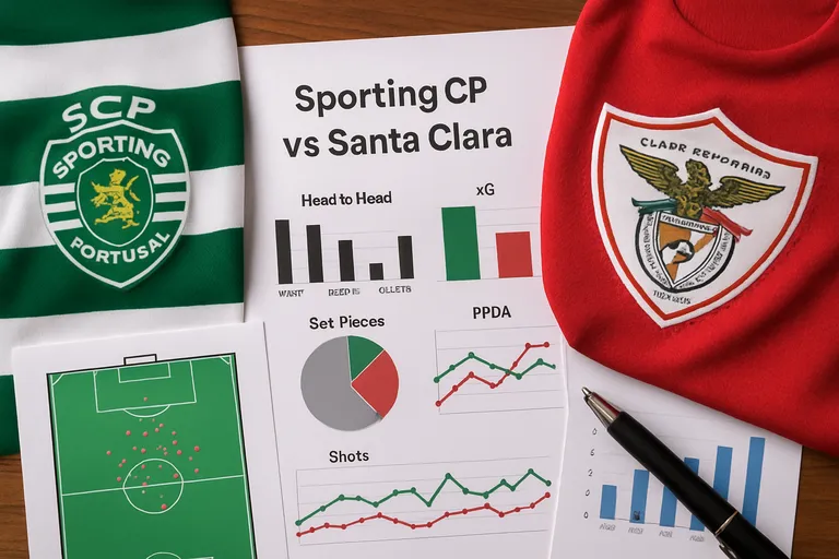 Sporting CP tegen Santa clara ontrafeld: statistieken, vorm en trends die het verschil maken