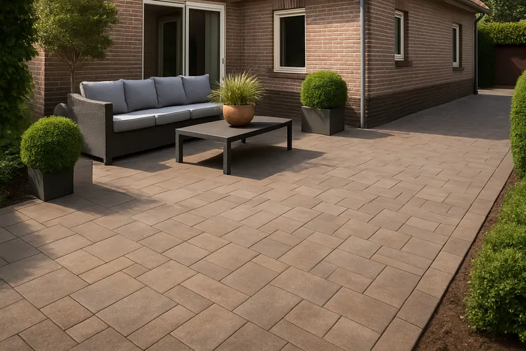 Strackstone in Havana-tint voor een luxe terras en een tijdloze oprit