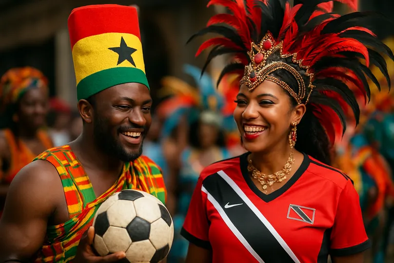 Cultuur en sport: Ghana VS Trinidad and tobago