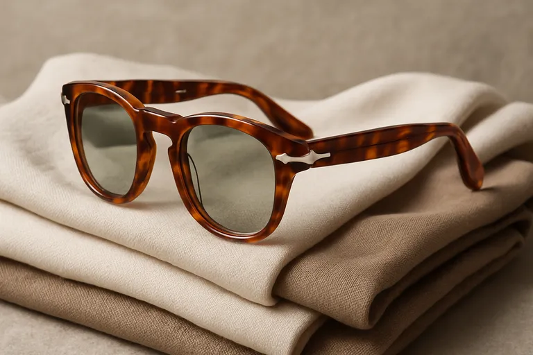 De iconische havana-look van Persol: warme tinten die elke outfit versterken