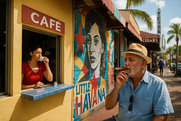 Het cubaanse hart van miami: ventanitas, cafecito, sigaren en street art in little havana