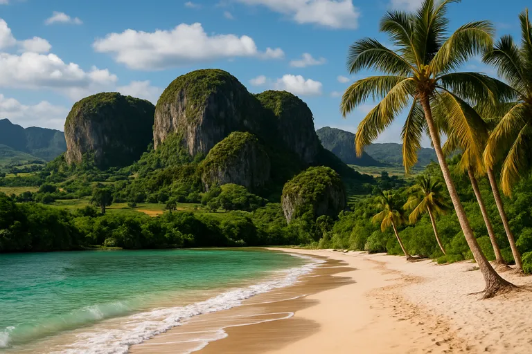 Natuur en stranden die eruit springen