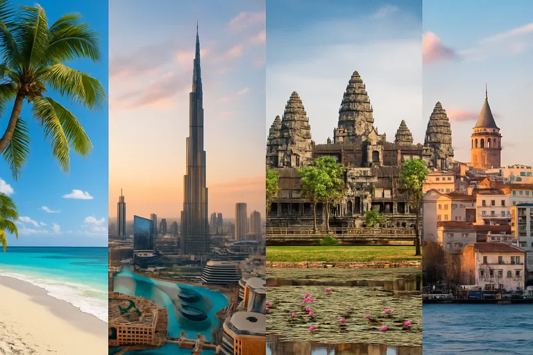 Topbestemmingen per regio buiten europa