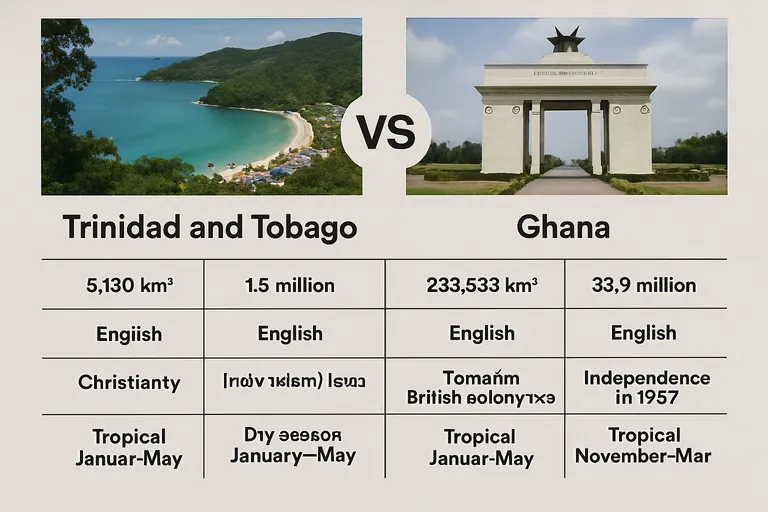 Trinidad and tobago VS Ghana: snelle vergelijking