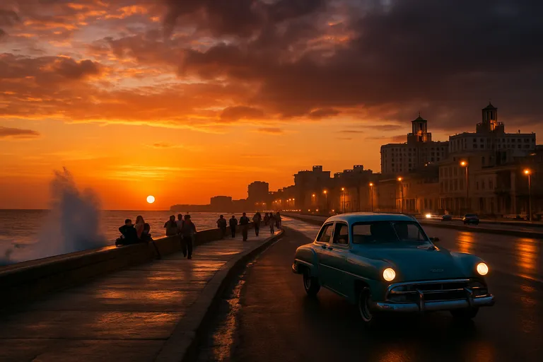 Van zwoele zonsondergang tot nachtelijk rumoer: de Malecón, het kloppend hart van Havana
